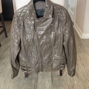 All Saints Leo Leather Biker Jacket
